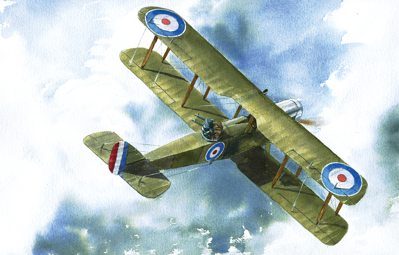 The DH4, the most successful day-bomber of WW1. From it was developed the DH9 flown by Ray Parer.