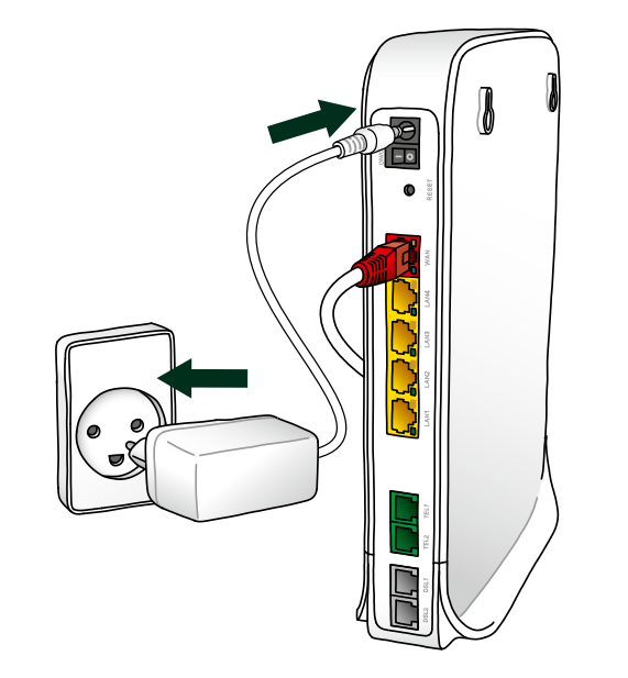 Installér KAON 3420 modem via fiber