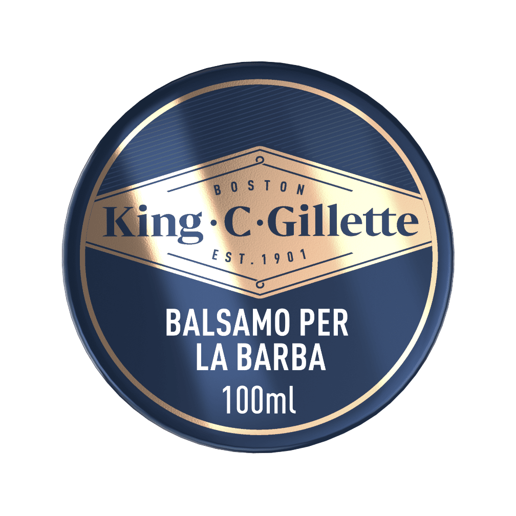 King C. Gillette BALSAMO BARBA Per CURA BARBA UOMO, Kit Barba Uomo, 2  Confezioni Da 100 Ml, Utilizzato Con O Senza Risciacquo Con Burro Di Cacao,  Idea Regalo Uomo -  