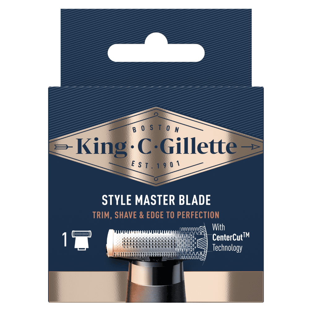 King C. Gillette Lama Barba Di Ricambio Per Il Regolabarba Uomo Style Master
