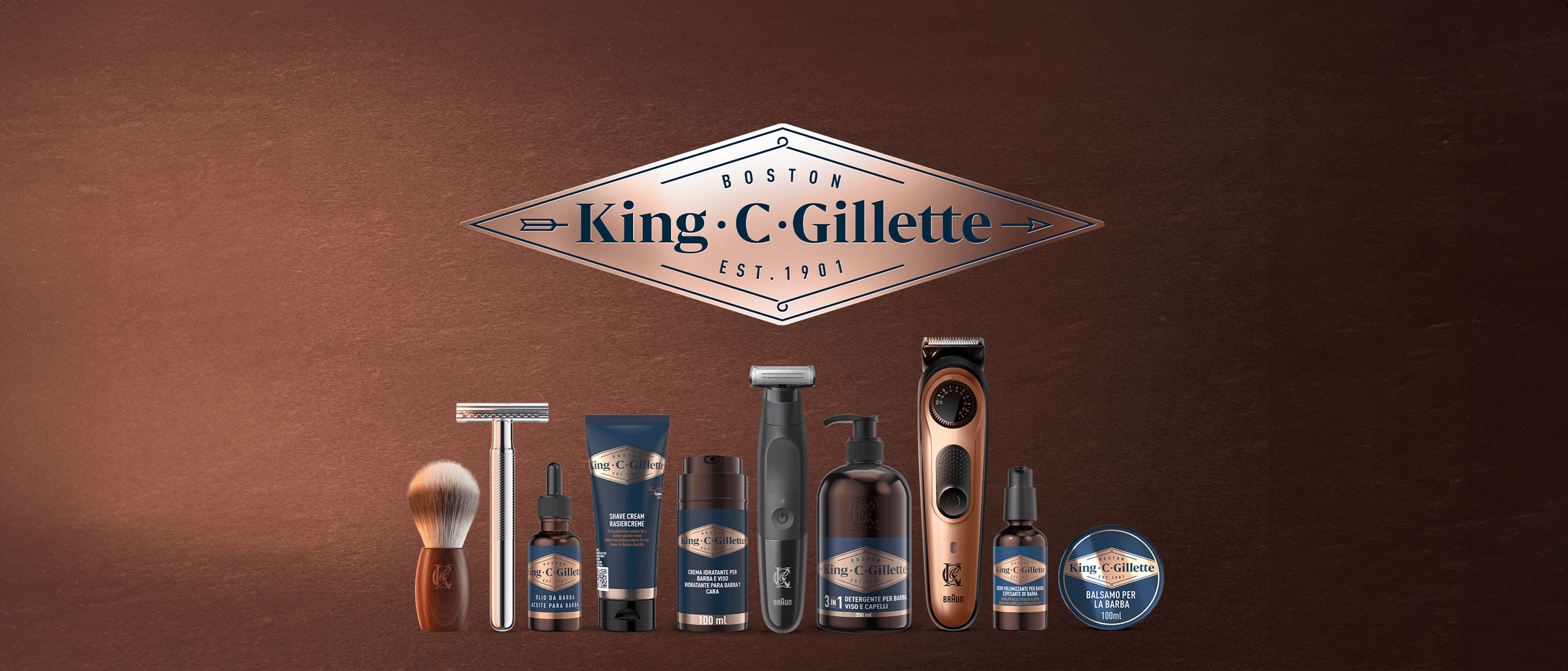 Gillette - KING C GILLETTE BALSAMO DELICATO DA BARBA - 100 ML - Sensation Profumerie