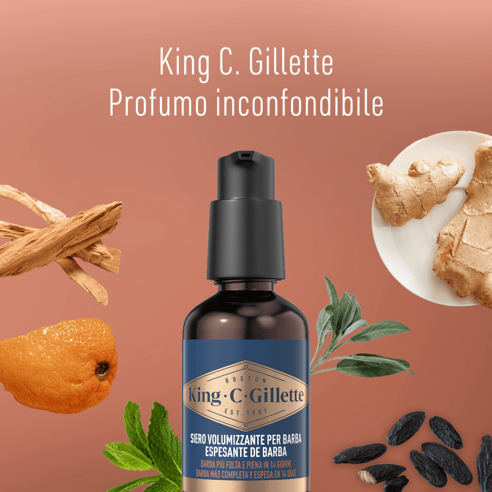 King. C. Gillette - profumo inconfondibile