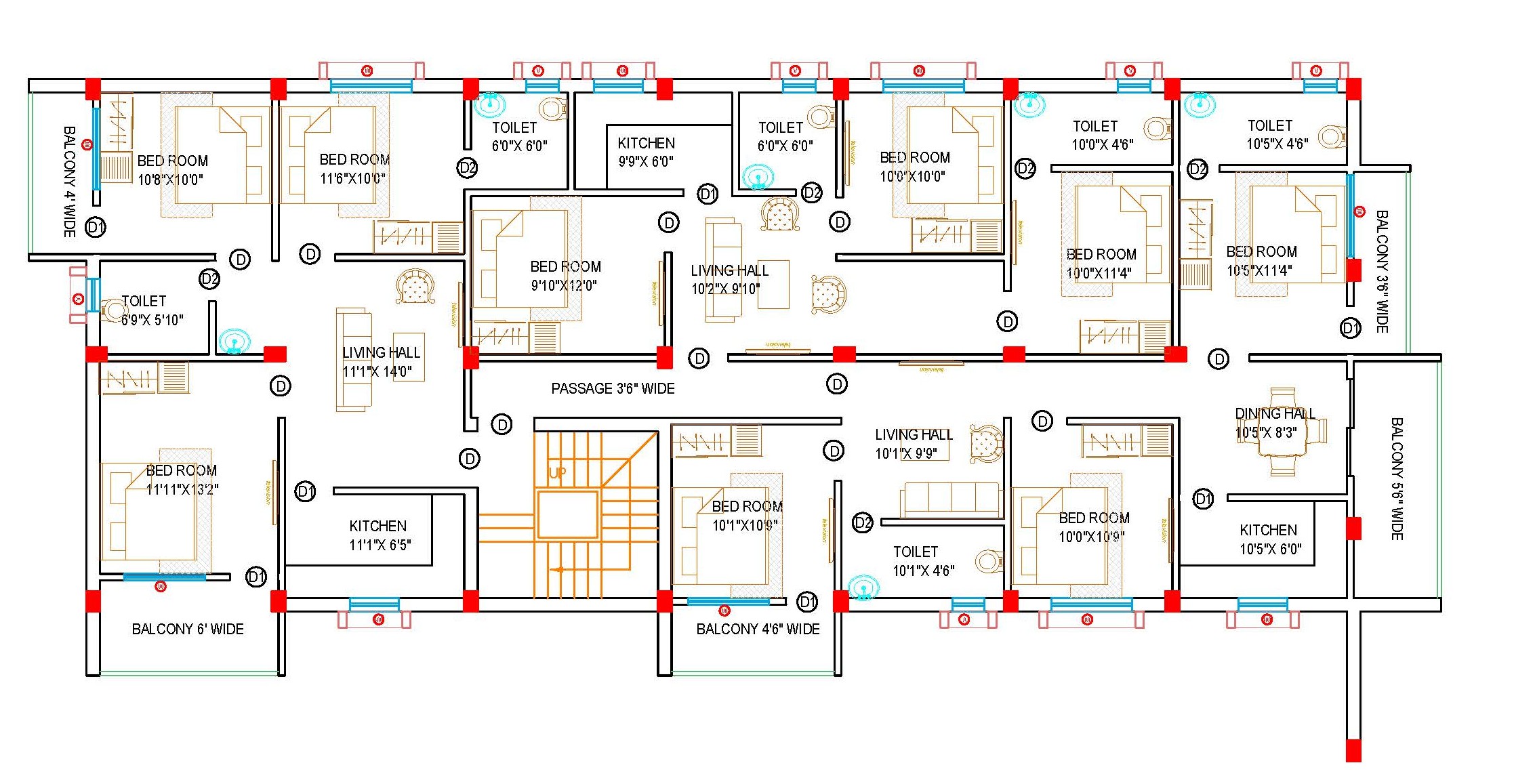 Professional 2D Architectural Floor Plan Services | Sattva Design Consultancy