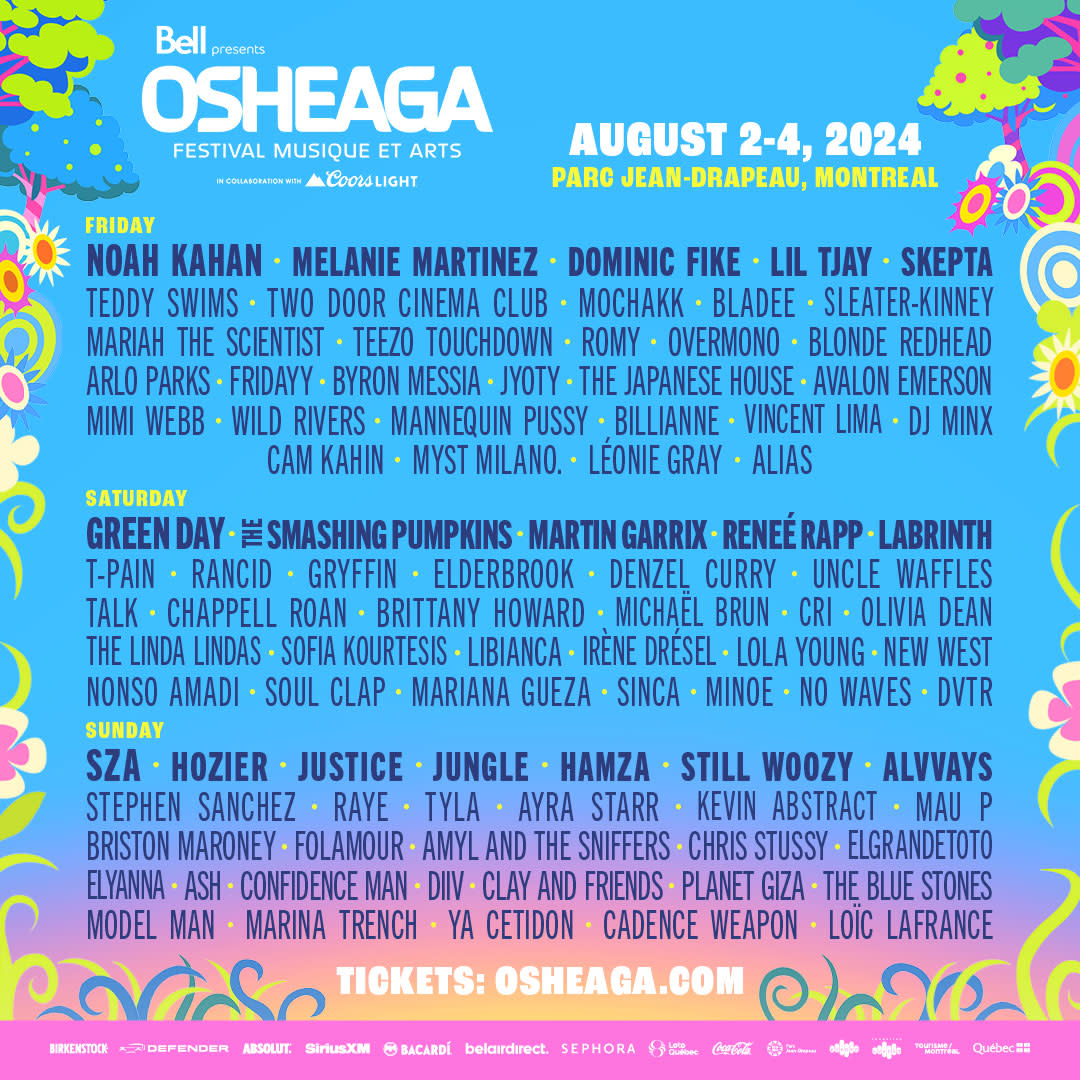 OSHEAGA 2024 | August 2 to August 4, 2024