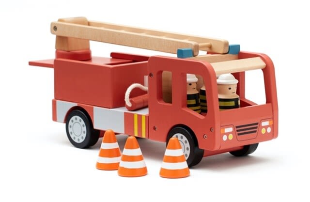 Kid's Concept Brandbil AIDEN - Babyshop - Red toy firetruck 