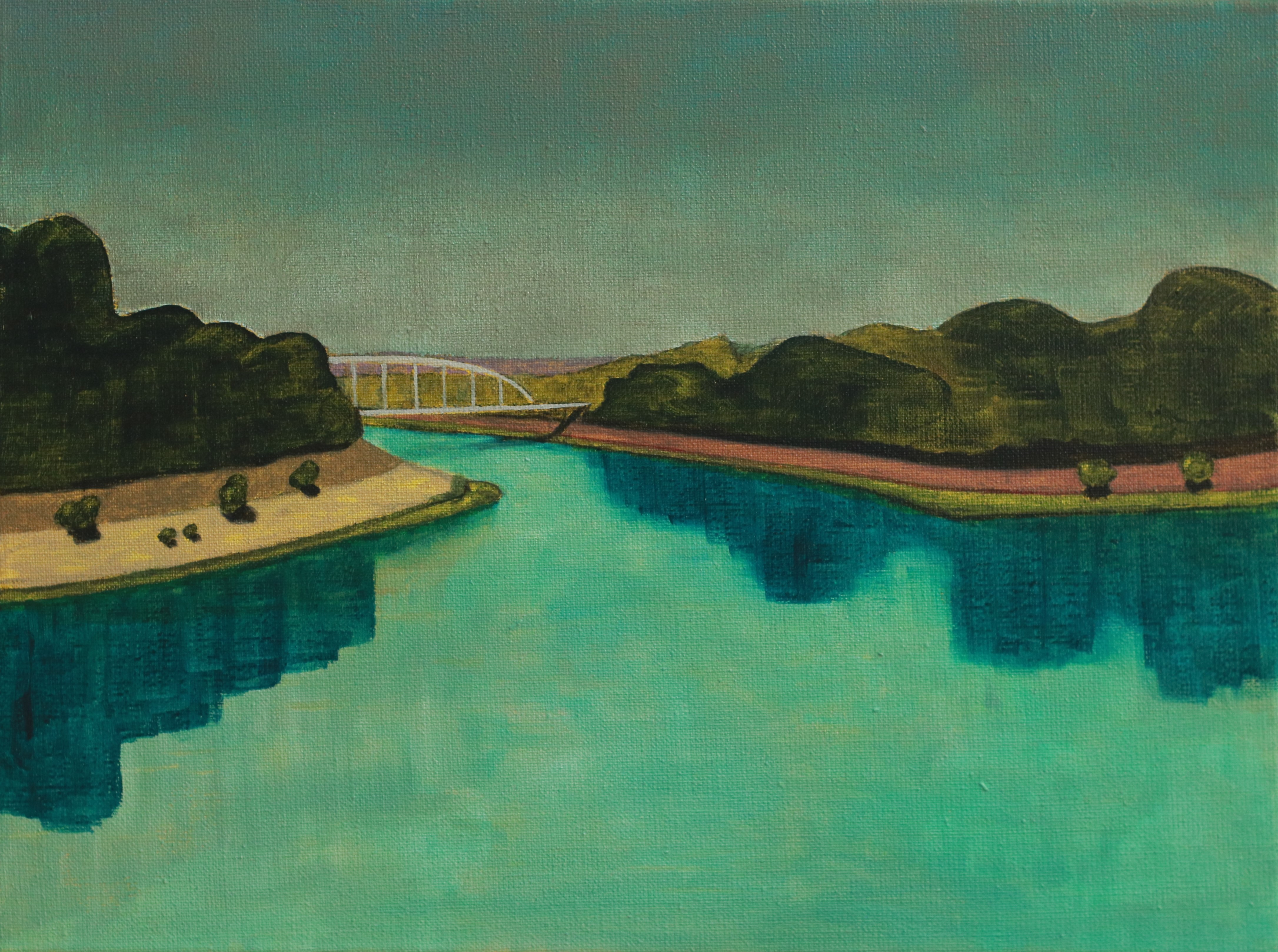 De 'Colruytbrug' over het Albertkanaal bij Briegden