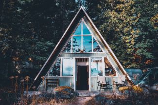 A-Frame Retreat Nestled in the Woods