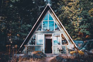 A-Frame Retreat Nestled in the Woods