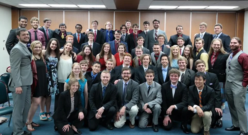 Chi Gamma brothers at the national Theta Tau conference