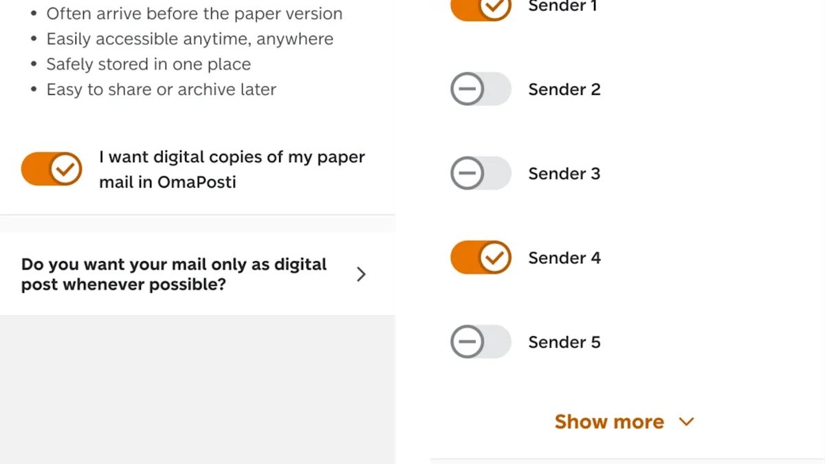 Picture from OmaPosti app.