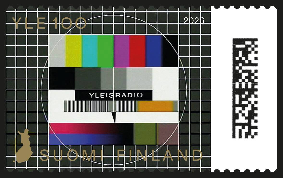 Tammikuun postimerkeissä 100-vuotias Yleisradio,  ystävänpäivä ja kukkaterveiset