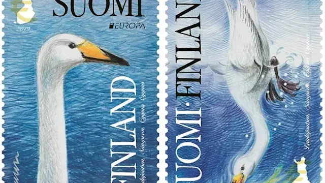 Joutsenet postimerkissä