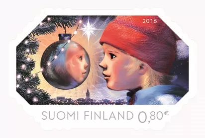 joulupostimerkki 2015