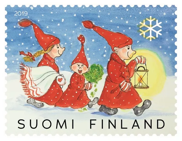 Christmas sauna bathers