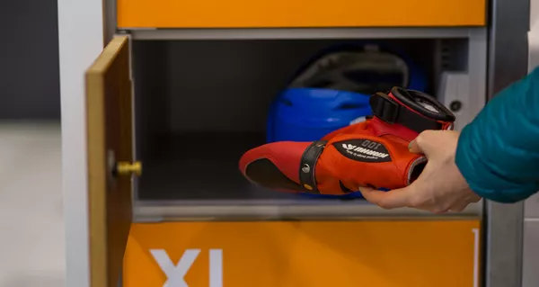 An item in a parcel locker.