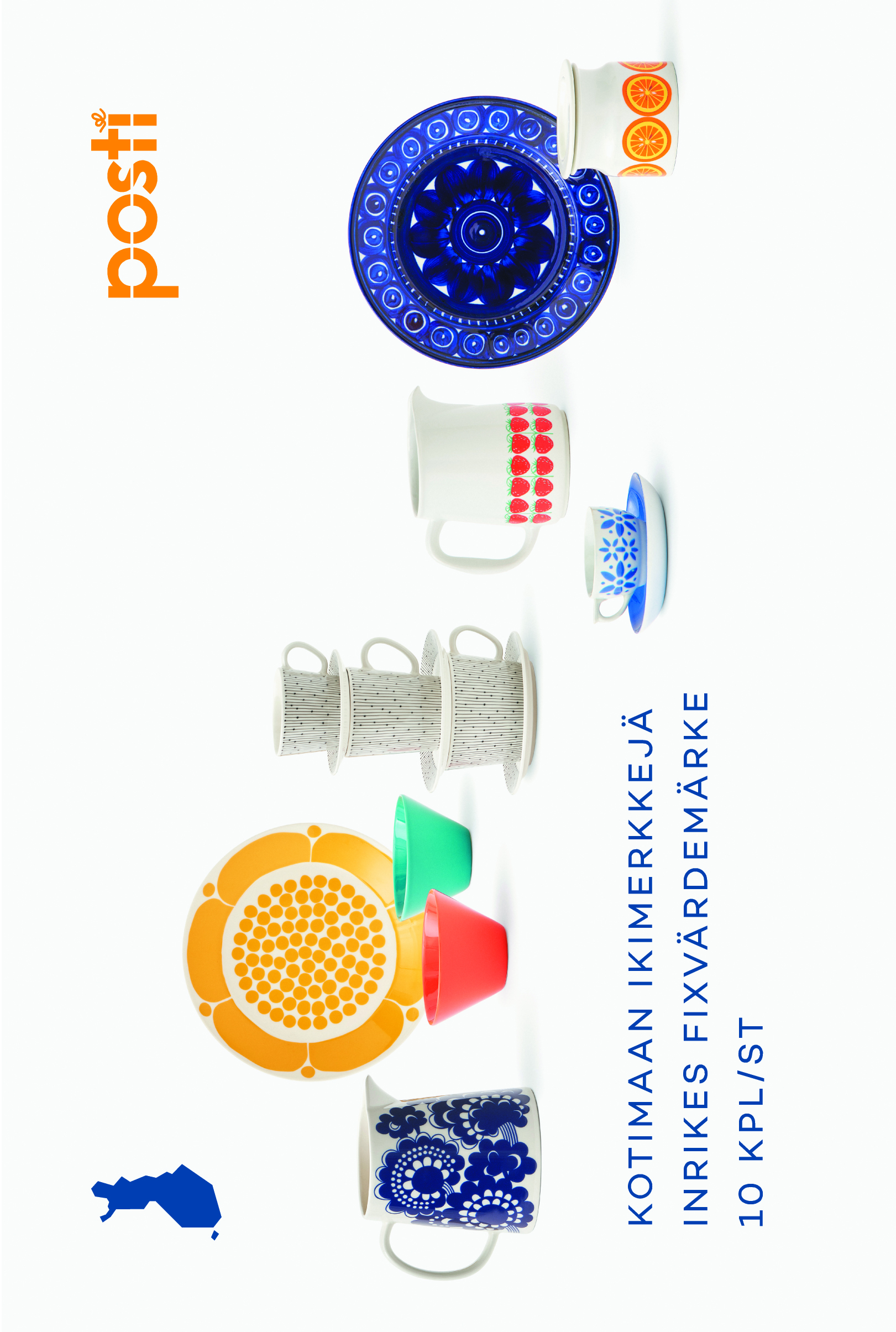 Postimerkeillä juhlistetaan Arabian astioiden 150-vuotispäivää