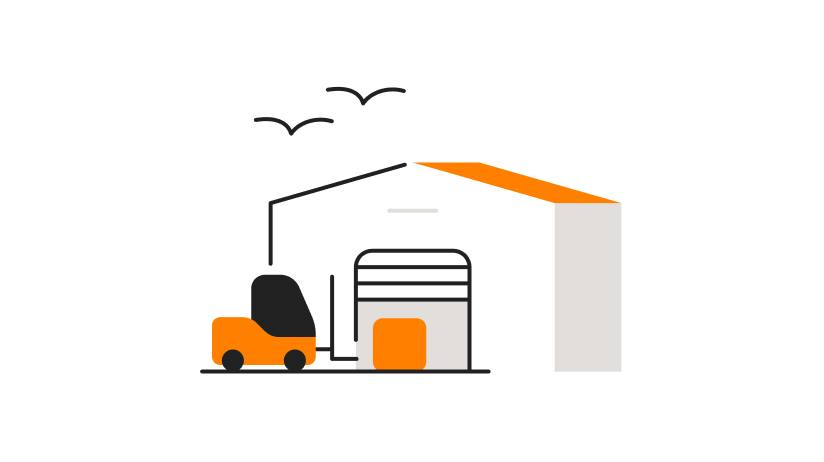 Illustration of remote home storage