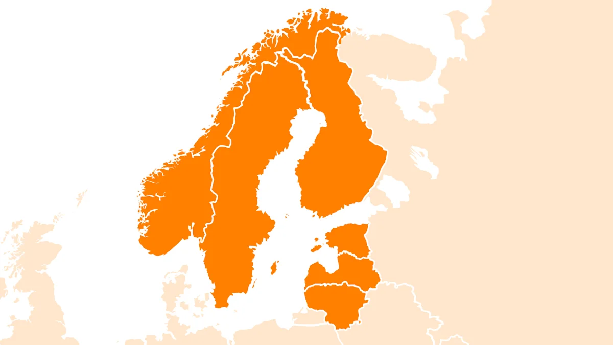 Map of Posti countries