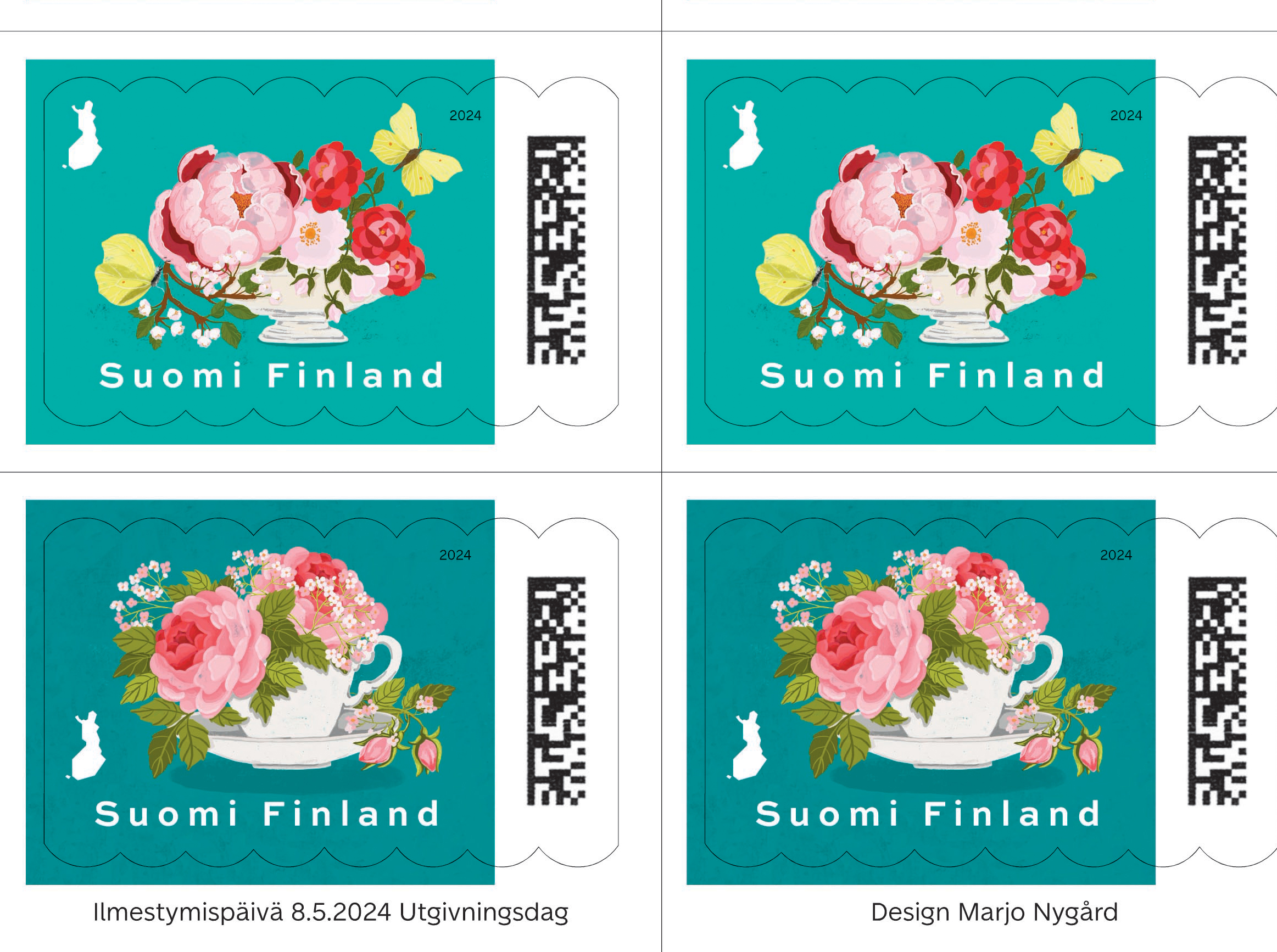 May postage stamps to feature Sweden’s NATO membership, Royal Finnhorse Races, spring festivities and underwater flora and fauna