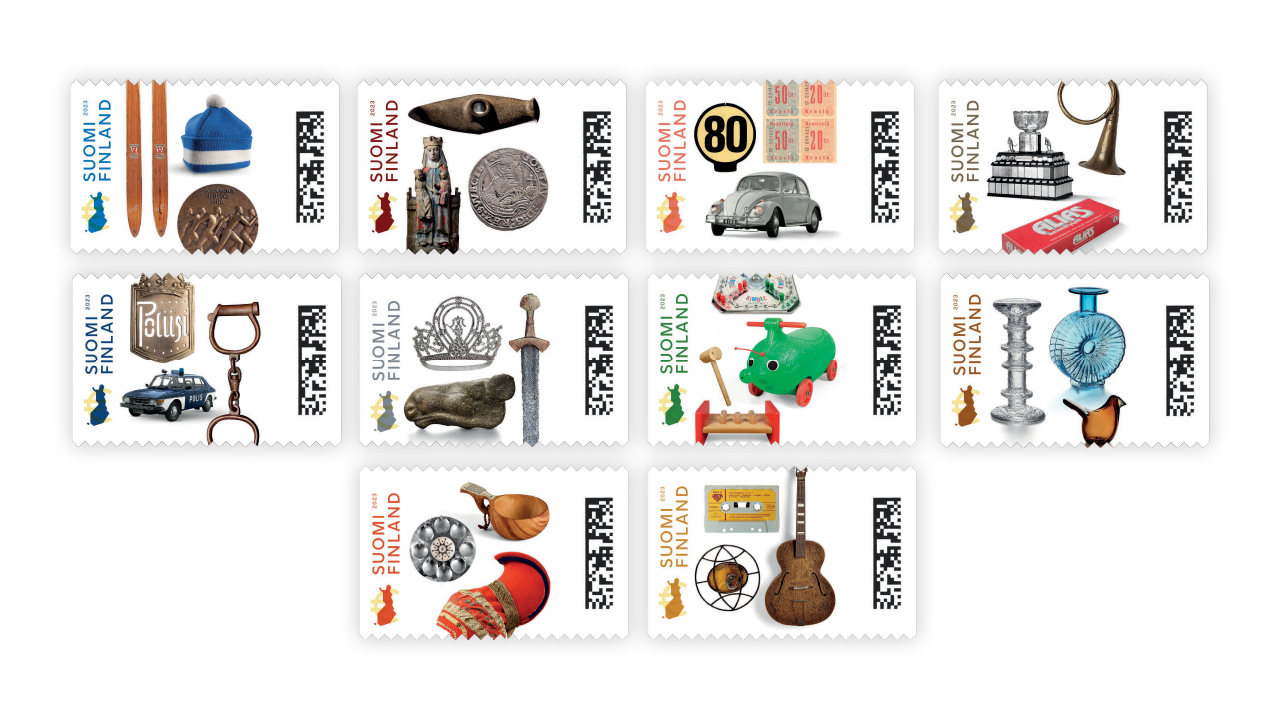 10 museums on the Finnish Museums Association’s anniversary stamps