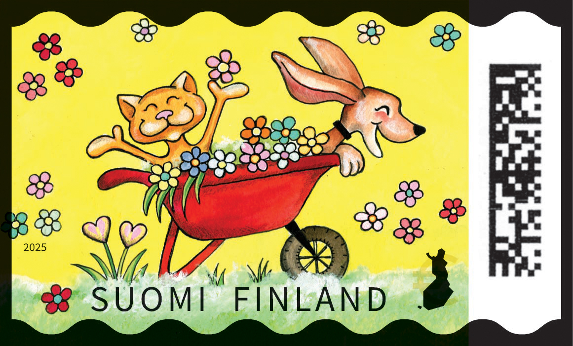 Vuoden 2025 alkupuoliskon postimerkeissä niittykukkia, Finlandia-taloa, Muumeja ja arkeologisia löytöjä