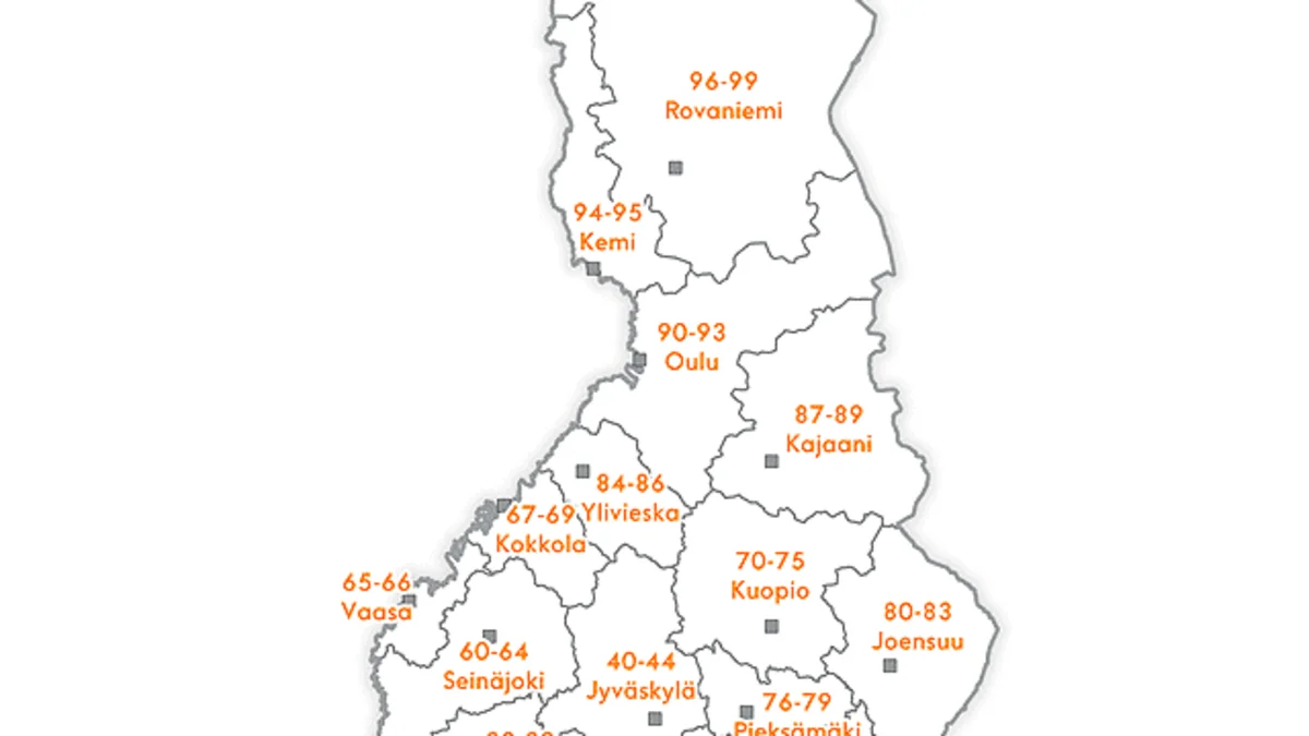Postinumerot ja postinumeroalueet Suomessa
