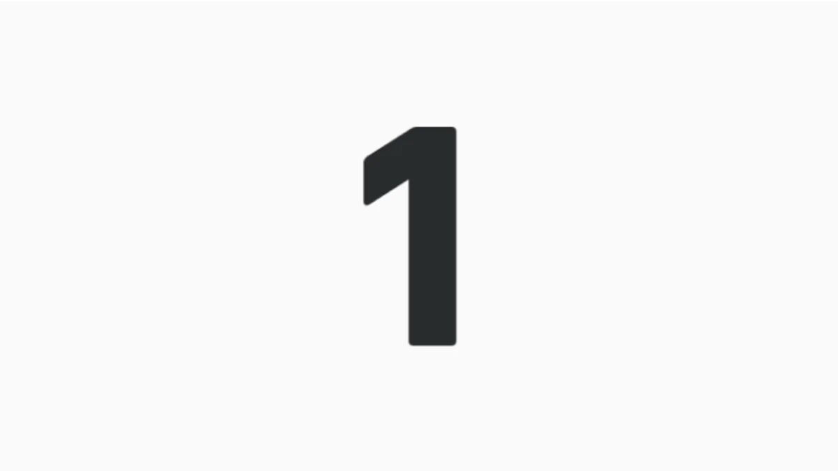 number one