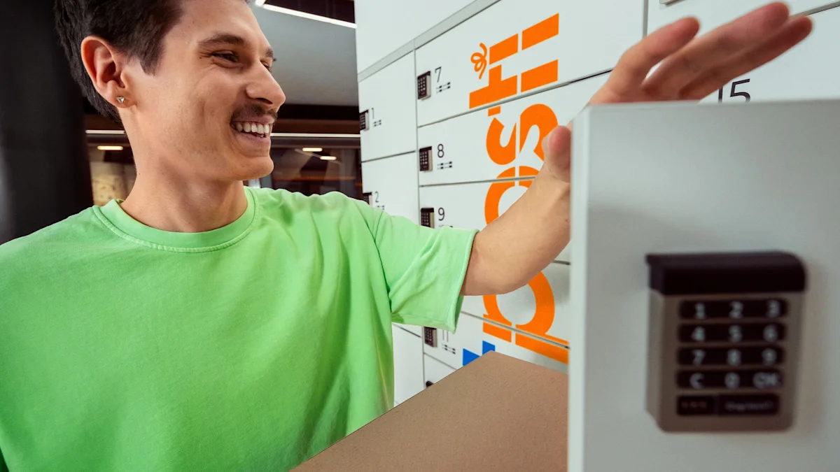 Handling package via SmartPosti Locker.