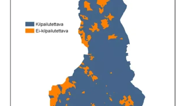 kilpailutettavat alueet posti