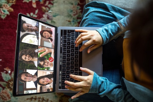 Person on a zoom call