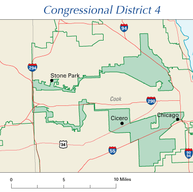 Illinois Congressional District 4 map