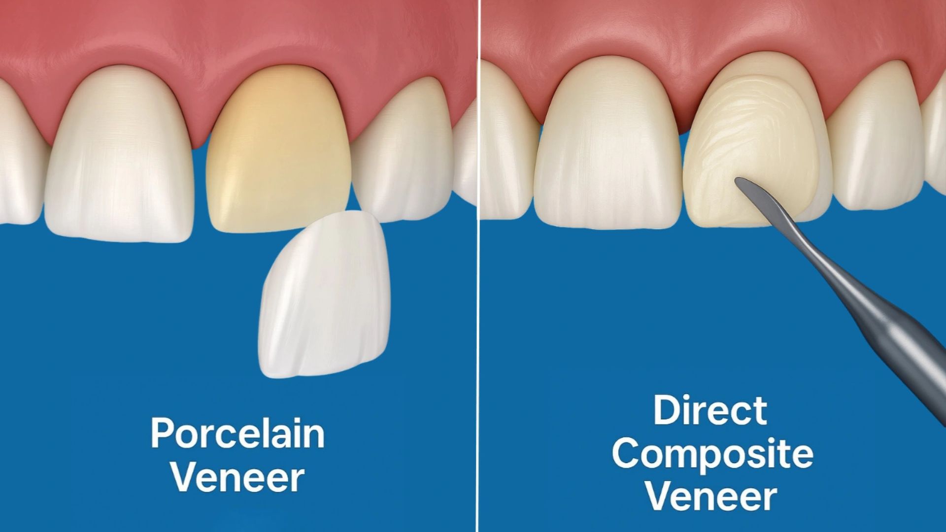 Porcelain vs Composite Veneers