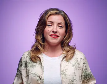 Smiling middle-aged woman