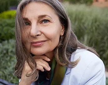 Smiling middle-aged woman