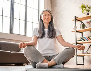 Woman doing yoga