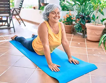 Woman doing Kegel exercises for better bladder control