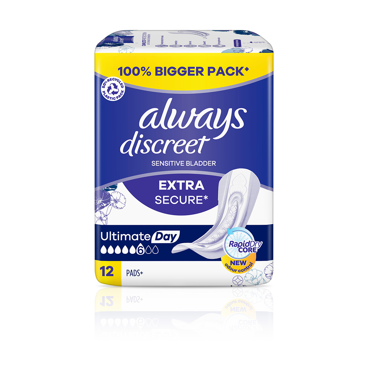 Always Discreet Incontinence Pads Plus Ultimate Day