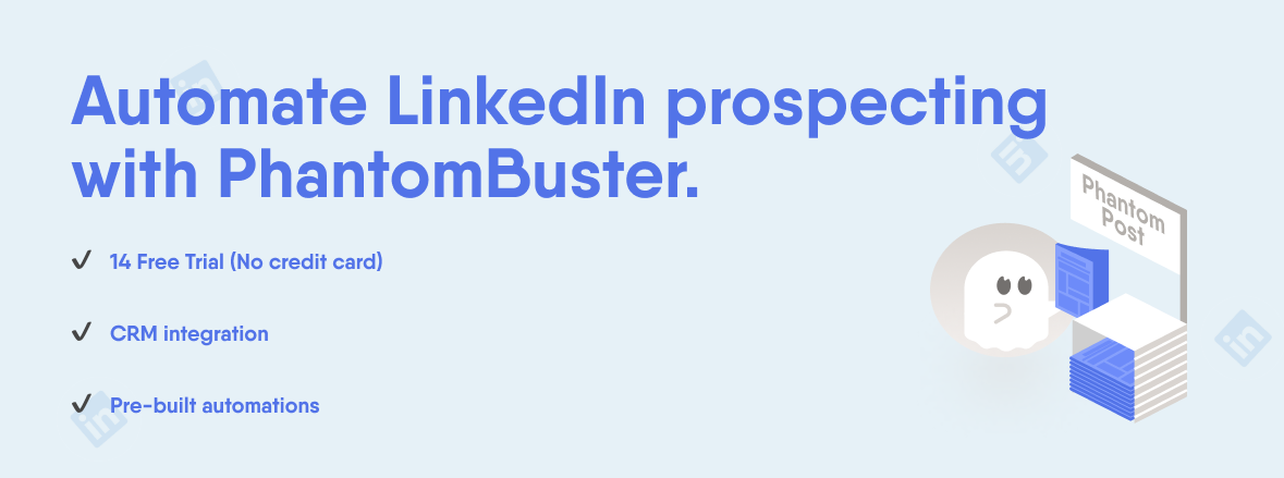 automate linkedin prospecting phantombuster