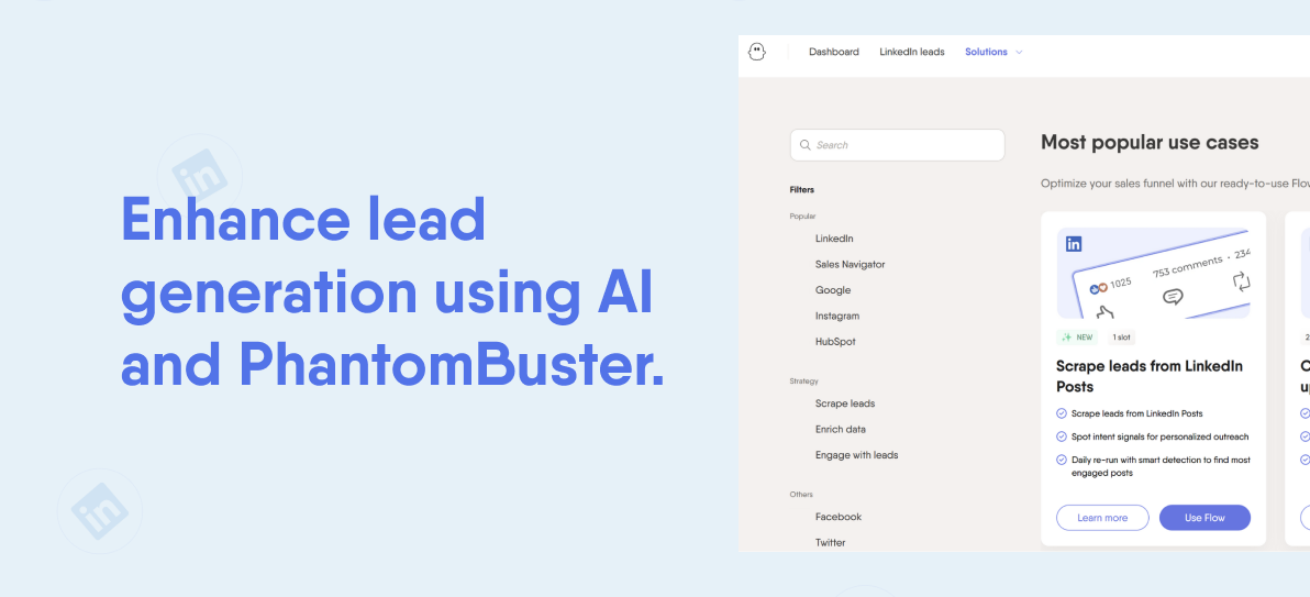enhance lead generation using ai and phantombuster banner