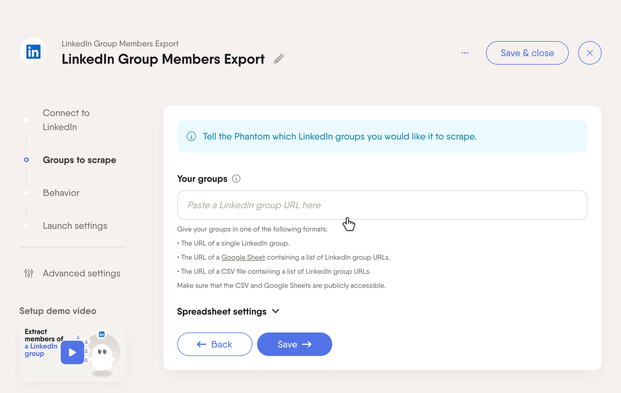 linkedin group member export
