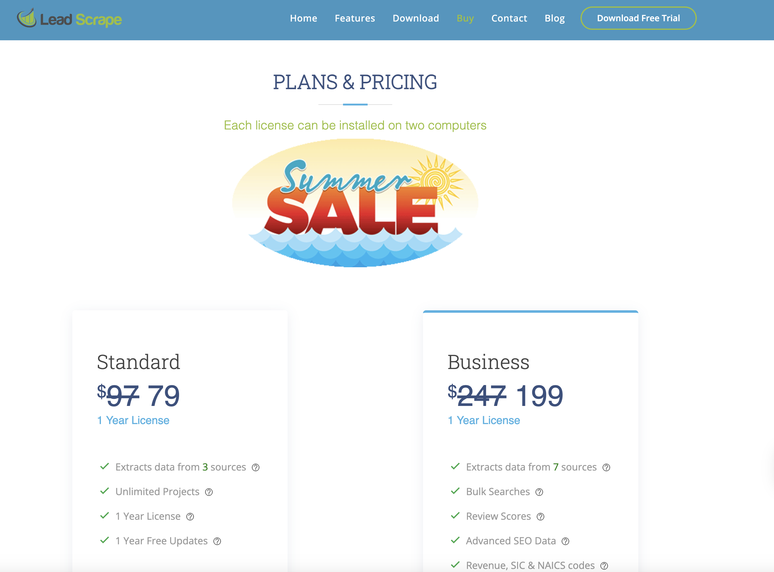 lead scrape pricing