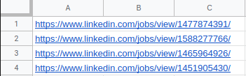 linkedin jobs urls