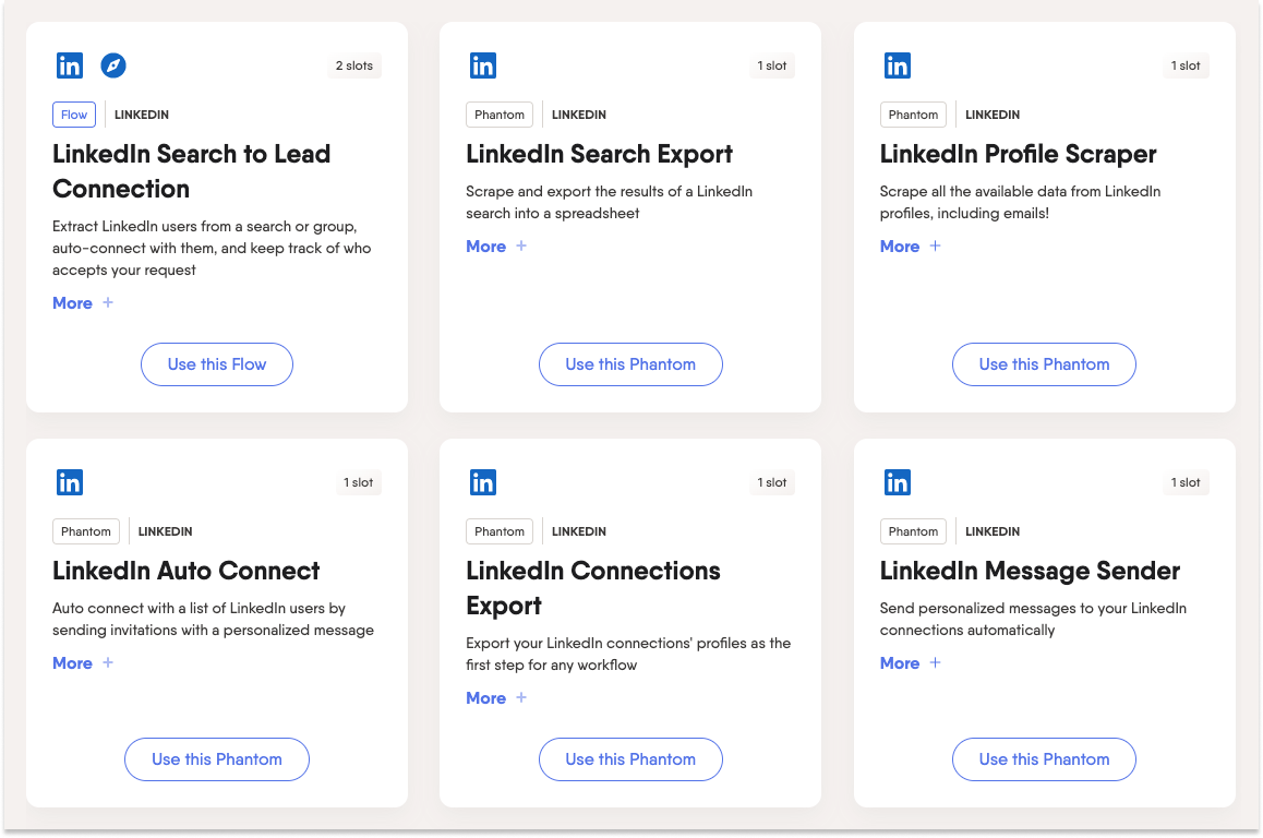 linkedin automation store