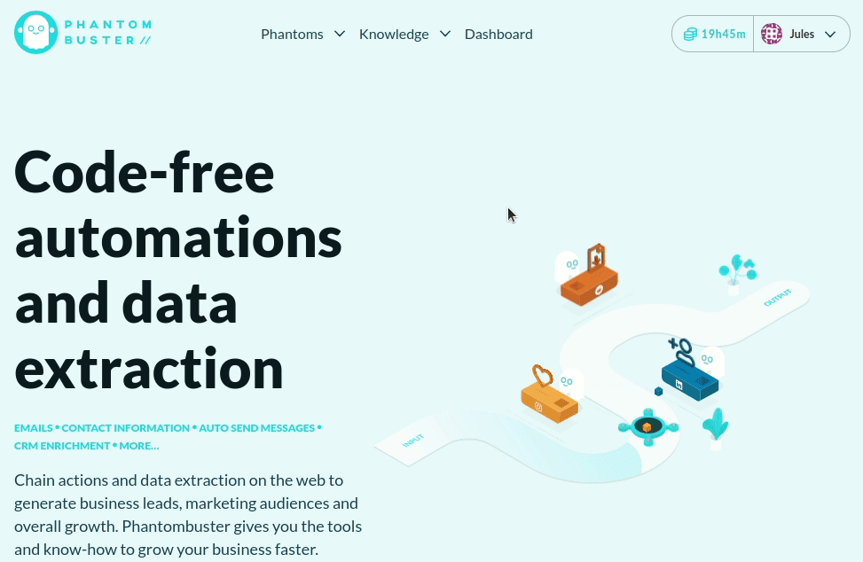 3 templates to extract your prospects' emails with Phantombuster Email