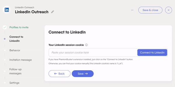 connect to linkedin