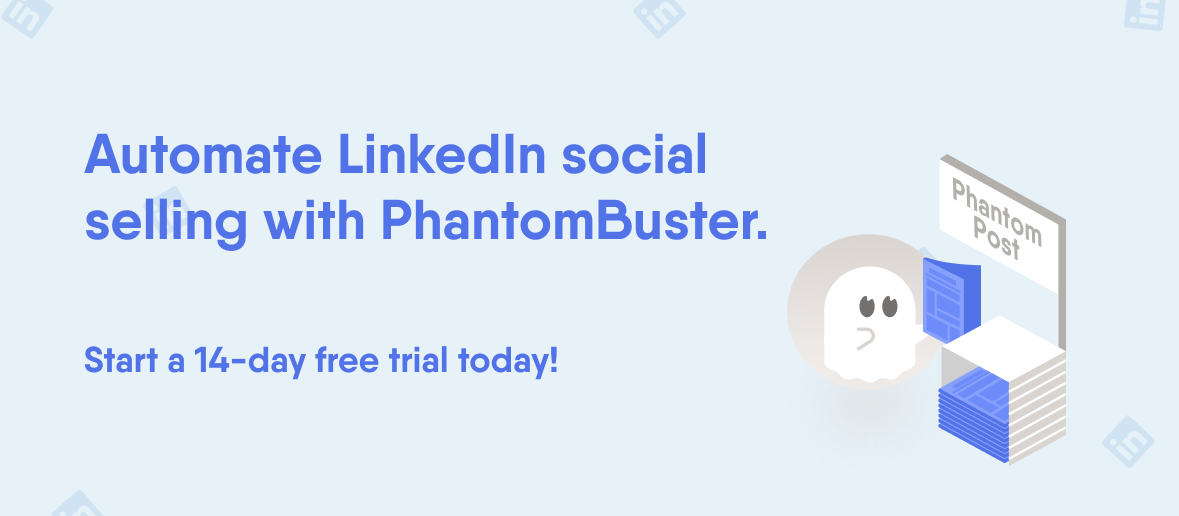 automate linkedin social selling with phantombuster banner