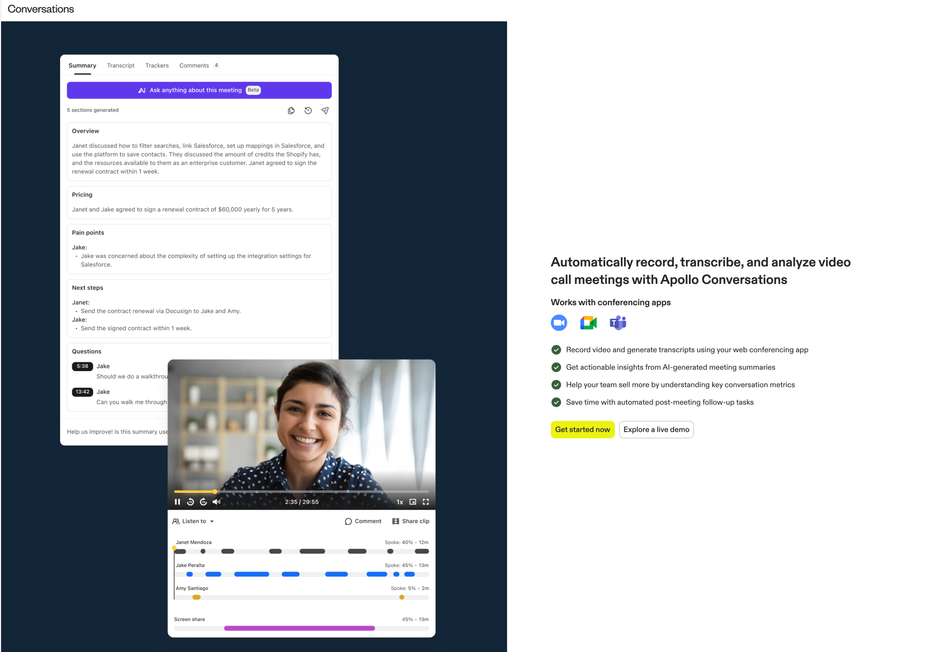 Apollo Conversations feature.