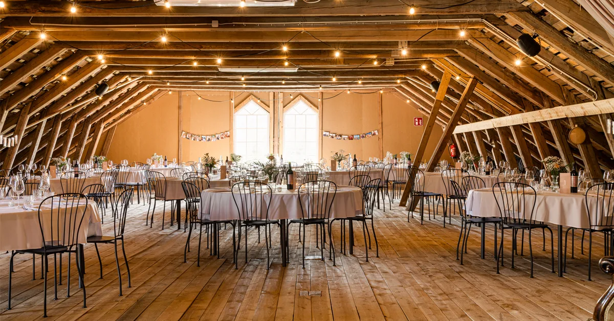 Juhlatila Vintti mahdollistaa jopa 200 hengen tapahtumat. Kuva: Hannu Ikonen Photography