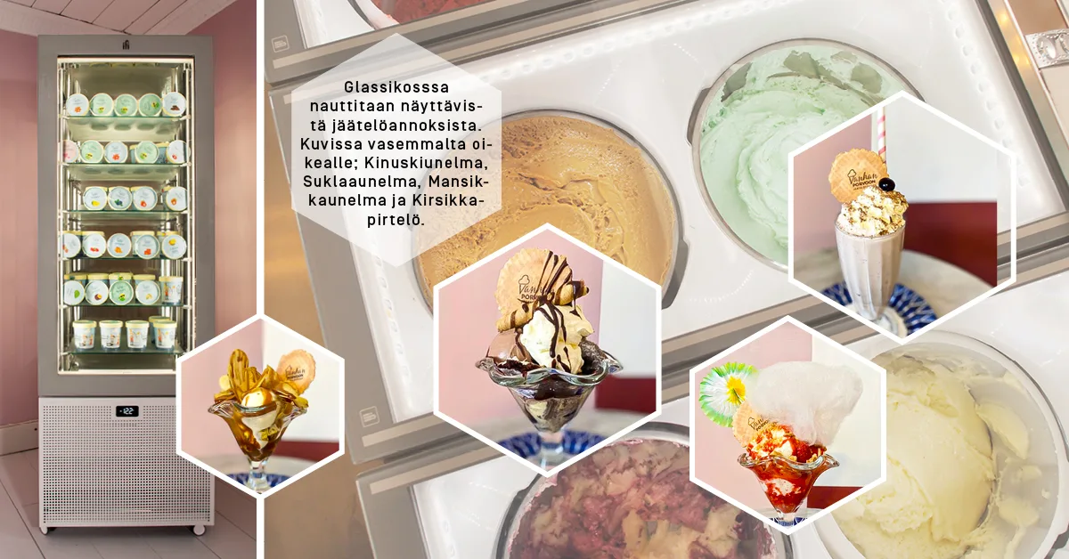 Vanhan Porvoon Glassikko vitriini