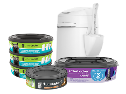 En variasjon av produkter fra Litter Locker